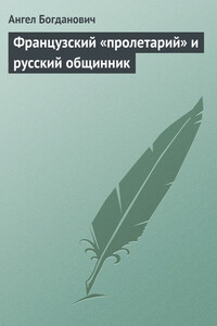 Французский «пролетарий» и русский общинник - Ангел Иванович Богданович