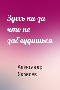 Здесь ни за что не заблудишься - Александр Алексеевич Яковлев