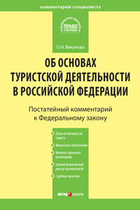 Комментарий к Федеральному закону «Об основах туристской деятельности в Российской Федерации» - Олеся Николаевна Викулова