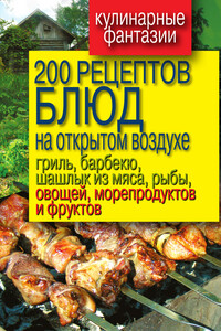 200 рецептов блюд на открытом воздухе: гриль, барбекю, шашлык из мяса, рыбы, овощей, морепродуктов и фруктов - Владимир Сергеевич Водяницкий