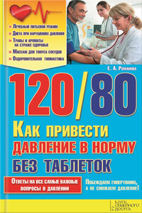 120/80. Как привести давление в норму без таблеток - Елена Алексеевна Романова