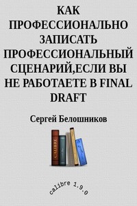 Как профессионально записать профессиональный сценарий, если вы не работаете в FINAL DRAFT - Сергей Владимирович Белошников